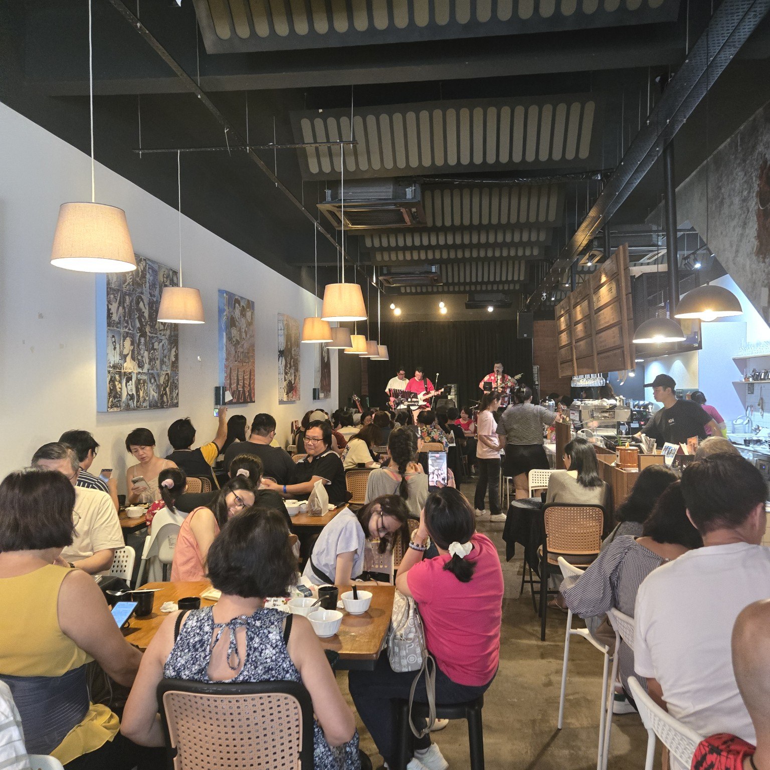 Indoor dining at a previous buffet